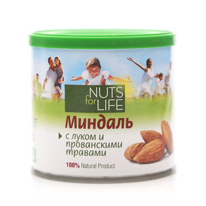 Миндаль с луком и прованскими травами ТМ Nuts for Life (Натс фо Лайф)