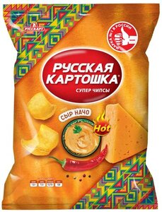 Чипсы картофельные Русская картошка Сыр Начо