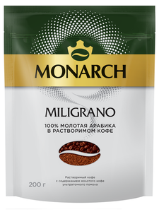 Кофе Monarch Milligrano растворимый с молотым