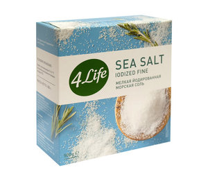 Соль морская мелкая йодир. ТМ 4лайф