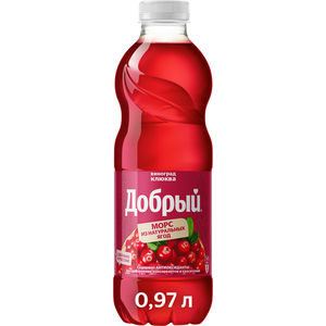 Морс «Добрый» виноград-клюква, 970 мл