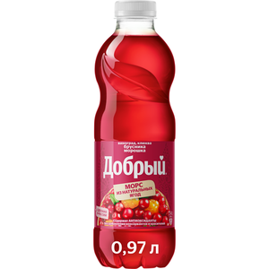 Морс «Добрый» брусника-морошка, 970 мл
