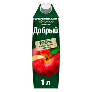 Нектар Деревенские яблочки с мякотью ТМ Добрый