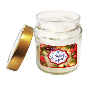 Свеча Kukina Raffinata С Новым Годом Арома парафин в банке, 200 мл