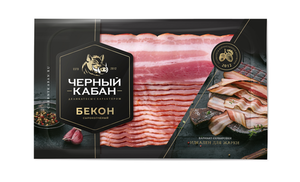 Бекон Черный кабан сырокопченый нарезка