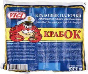 Палочки крабовые замороженные VICI КрабОК, 200 г