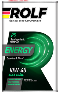 Масло моторное Energy (Энерджи) 10W40 API SL/CF полусинтетическое ТМ Rolf Club (Рольф Клаб)