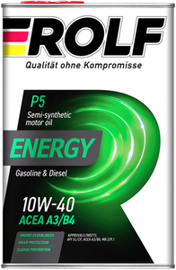 Масло моторное Energy (Энерджи) 10W40 полусинтетическое ТМ Rolf Club (Рольф Клаб)