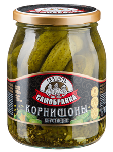 Корнишоны маринованные хрустящие TM Скатерть-Самобранка