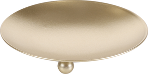 Подсвечник Home Club Candle Plate, золотой / черный