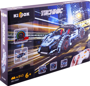 Конструктор Kibox гоночная машинка на ручном управлении