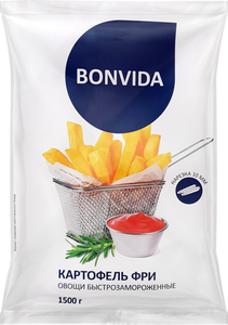 Картофель фри Bonvida замороженный