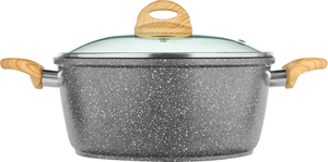 Кастрюля Home Club Scandia со стеклянной крышкой, 5,7 литров