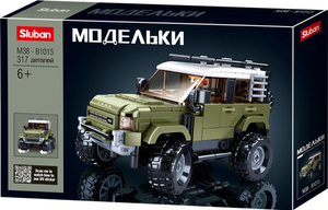 Конструктор Sluban военный джип, 317 деталей