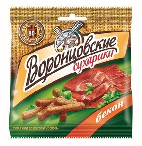 Сухарики со вкусом бекон TM Воронцовские