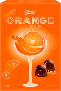 Конфеты Dimler с алкогольной начинкой апельсиновый ликер