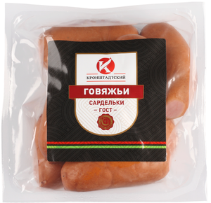 Сардельки говяжьи Кронштадтский Гост