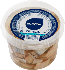 Сельдь Bonvida филе-кусочки в масле