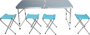 Набор для пикника Actiwell из складного стола и 4-х стульев