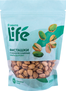Фисташки сушеные Лента Life в скорлупе