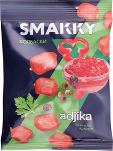 Колбаски сырокопченые Smakky со вкусом аджики