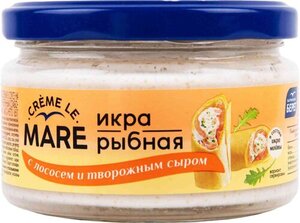 Икра рыбная Creme le Mare с лососем и творожным сыром