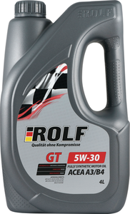 Масло моторное Rolf GT SAE 5W-30 ACEA A3/B4 синтетическое