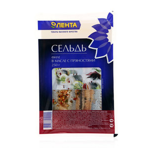 Сельдь филе в масле с пряностями ТМ Лента