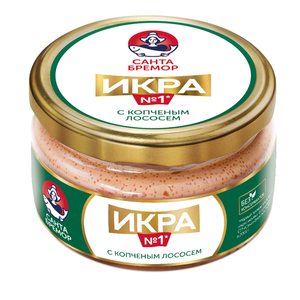  Икра мойвы деликатесная Санта Бремор с копчёным лососем