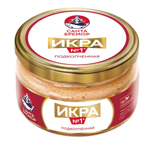 Икра мойвы «Санта Бремор» Икра № 1 подкопченная, 180 г