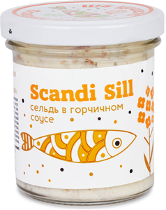Филе сельди Scandi Sill кусочки в горчичном соусе, 150 г