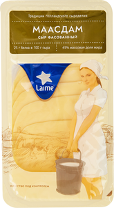 Сыр Laime Маасдам 45% БЗМЖ