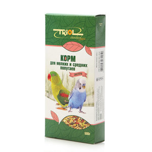 Корм для мелких и средних попугаев экстра ТМ Triol (Триол)