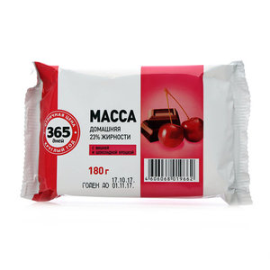Масса домашняя с вишней 23% ТМ 365 дней