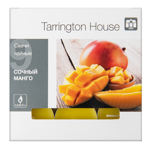 Свеча чайная Tarrington House ароматическая Сочный манго, 9 шт