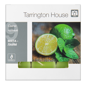 Свеча чайная Tarrington House ароматическая Лайм & мята, 9 шт