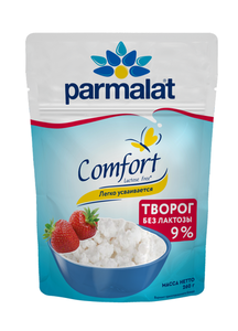 Творог безлактозный Parmalat рассыпчатый 9%
