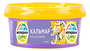 Кальмар Меридиан в соусе карри