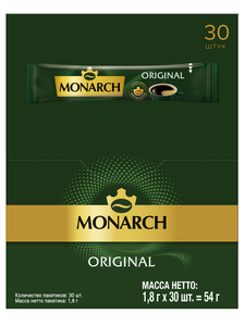Кофе Monarch Original растворимый 1.8 г x 30 шт