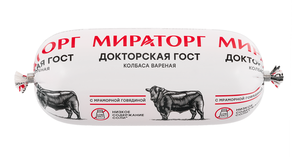 Колбаса вареная «Мираторг» Докторская с мраморной говядиной ГОСТ, 470 г