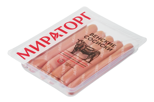 Сосиски мясные «Мираторг» Венские с мраморной говядиной, 350 г