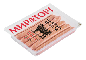 Сосиски мясные «Мираторг» Баварские с мраморной говядиной ГОСТ, 350 г