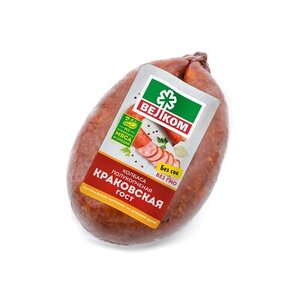 Колбаса полукопченая Краковская ТМ Велком