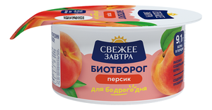 Биотворог Свежее завтра персик 4.2%