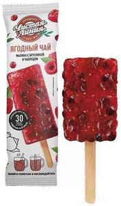 Ягодный чай замороженный Чистая Линия Малина с брусникой и чабрецом