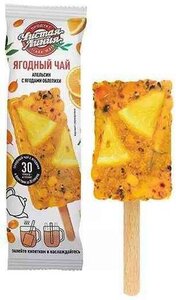 Ягодный чай замороженный Чистая Линия Апельсин с ягодами облепихи