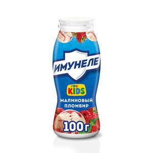 Напиток кисломолочный for Kids (фо Кидс) Малиновый пломбир 1,5% ТМ Имунеле 
