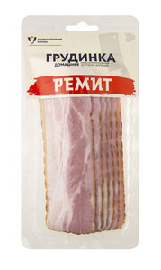 Грудинка Домашняя копчено-вареная ТМ Ремит
