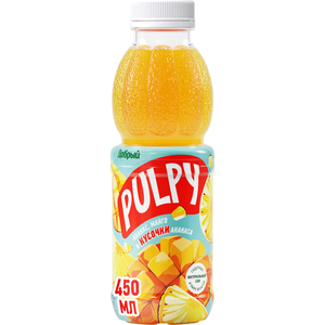 Напиток сокосодержащий Pulpy Ананас-Манго, 450 мл