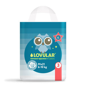 Трусики ночные Lovular M 6-10 кг, 21 шт